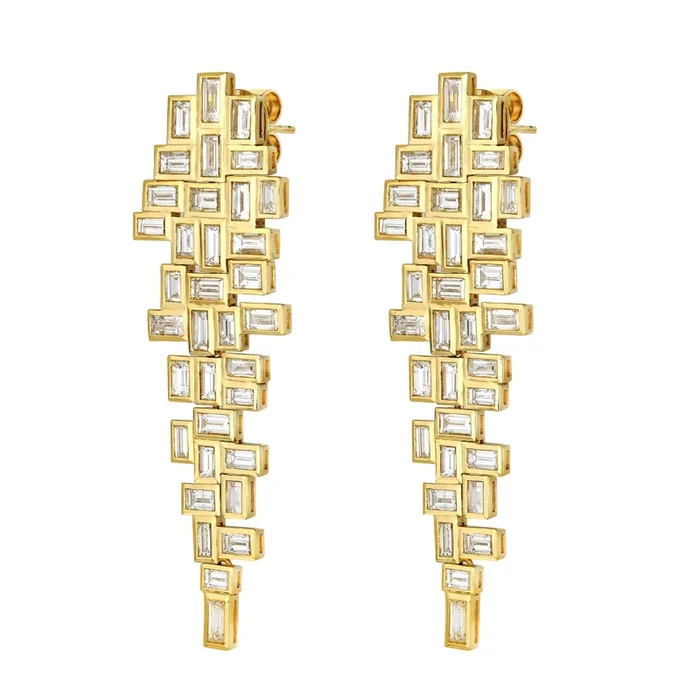 Waterfall Diamond Chandelier Earrings