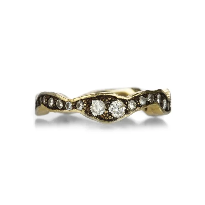 Wavy Diamond Eternity Band