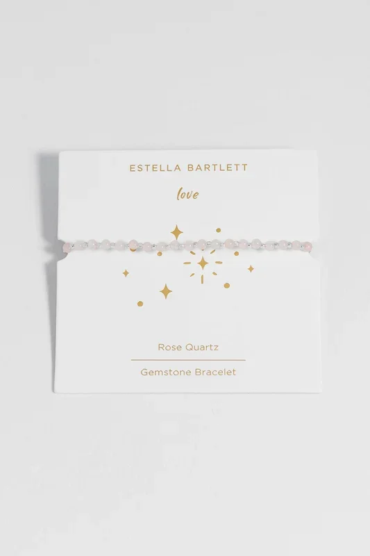 Wellness Rose Quartz Gemstone Amelia Bracelet