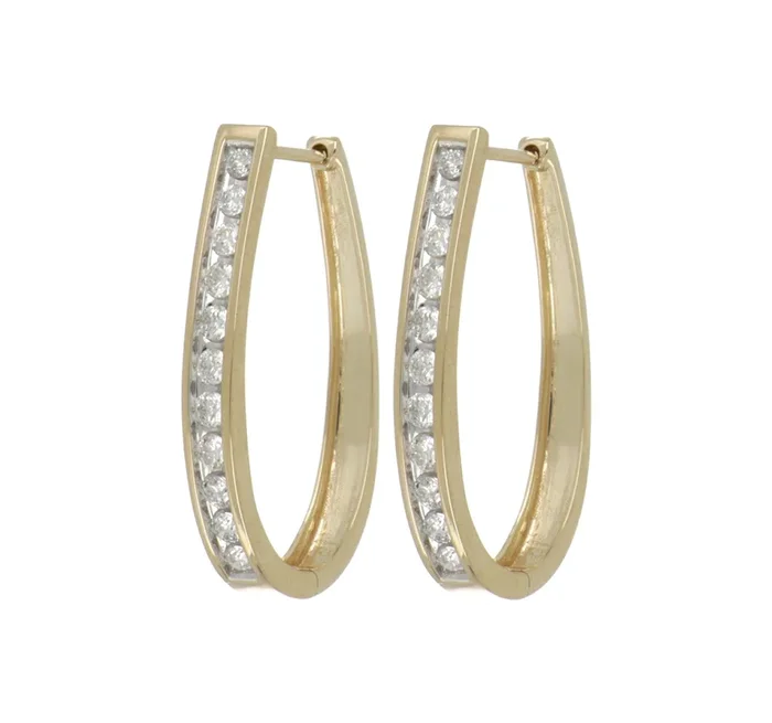 White Diamond Earrings (White Diamond 0.483 cts.)