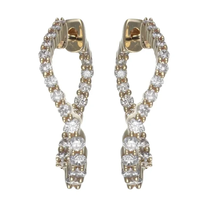 White Diamond Earrings (White Diamond 0.98 cts.)