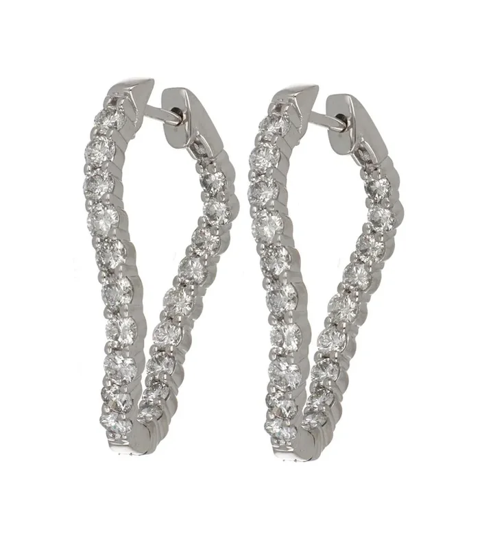 White Diamond Earrings (White Diamond 1.99 cts.)