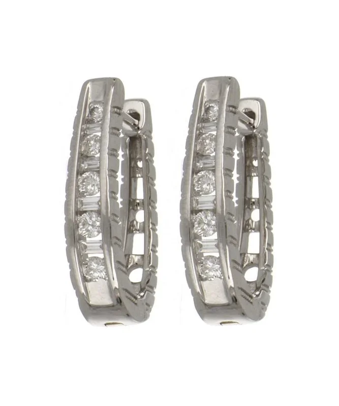 White Diamond Earrings (White Diamonds 0.49 cts.)