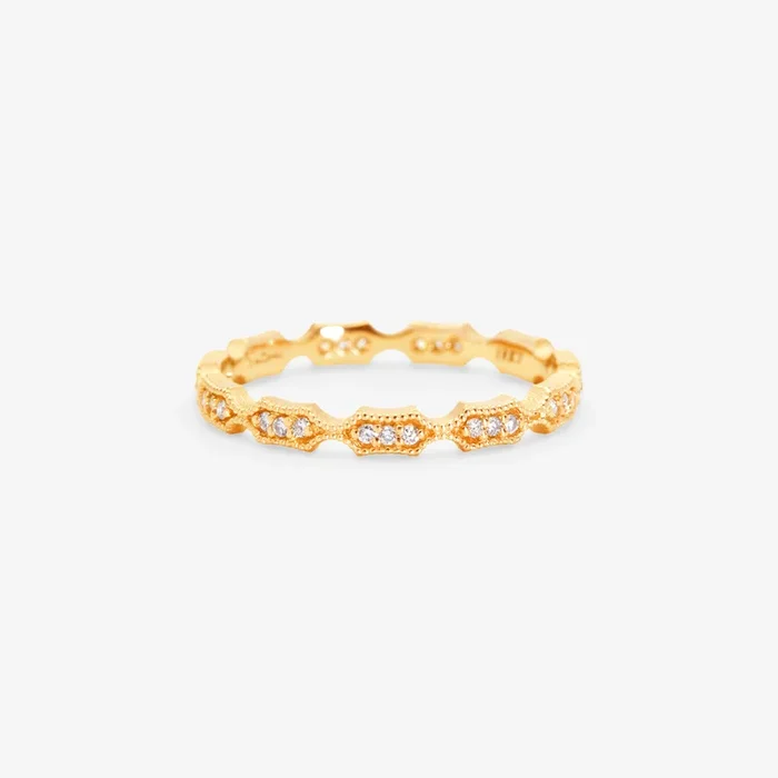 White Diamond Elongated Rhombus Eternity Band | R9302W