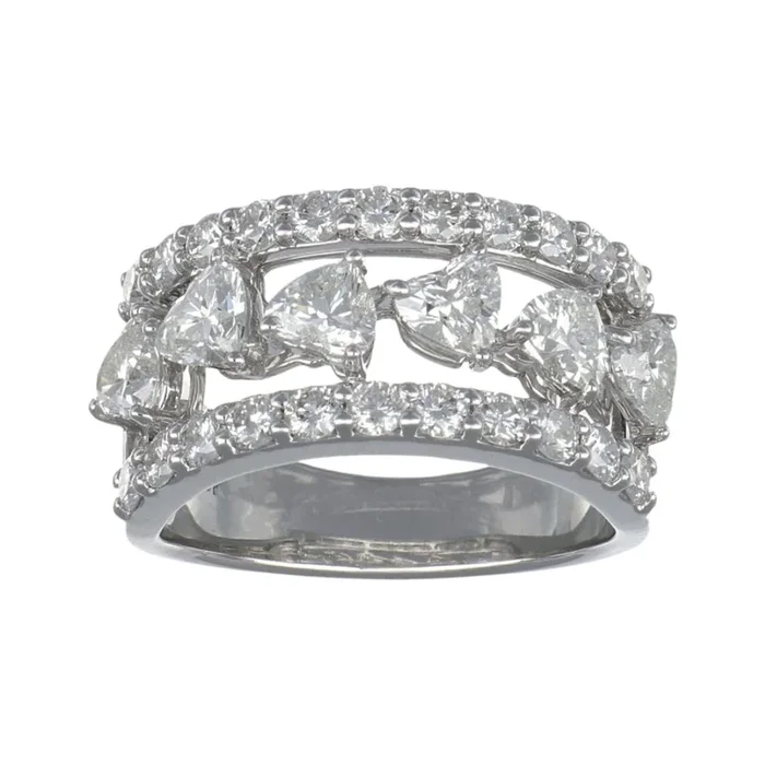 White Diamond Ring (White Diamond 1.48 cts. White Diamond 0.97 cts.)