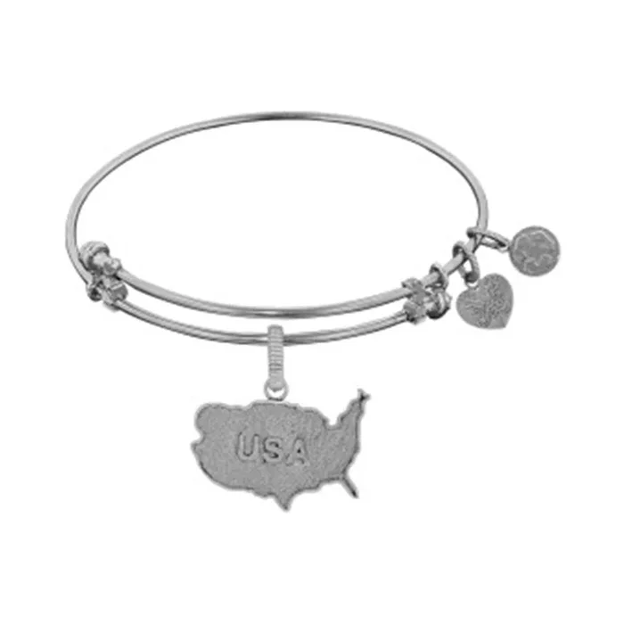 White Eco-Friendly ‘Angelica’ USA Bangle Bracelet