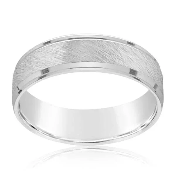 White Gold Men’s Wedding Band