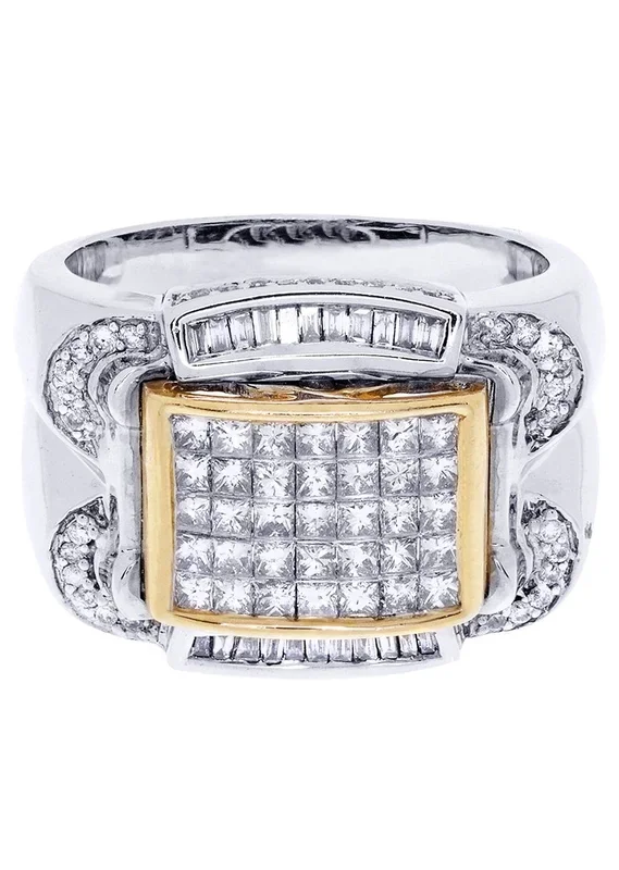 White Gold Mens Diamond Ring| 0.22 Carats| 14.17 Grams