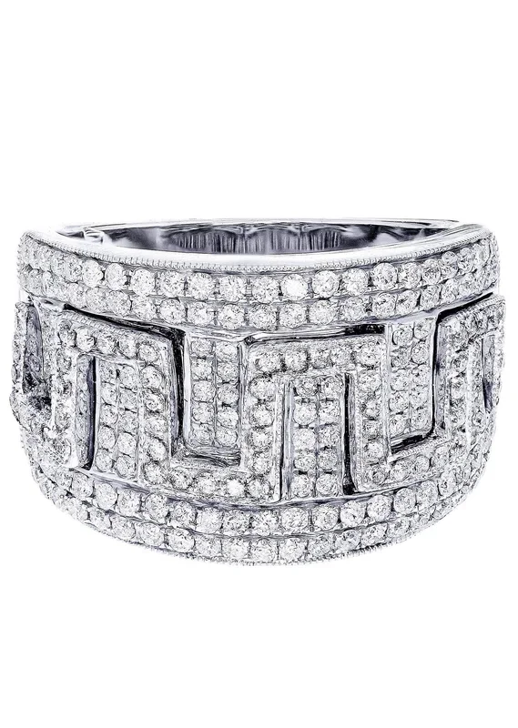 White Gold Mens Diamond Ring| 1.19 Carats| 11.28 Grams