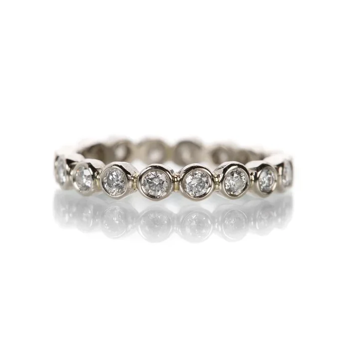 White Gold Raindrop Ring