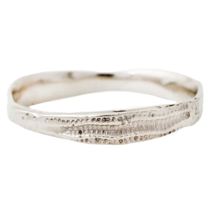 White Gold Urchin Band