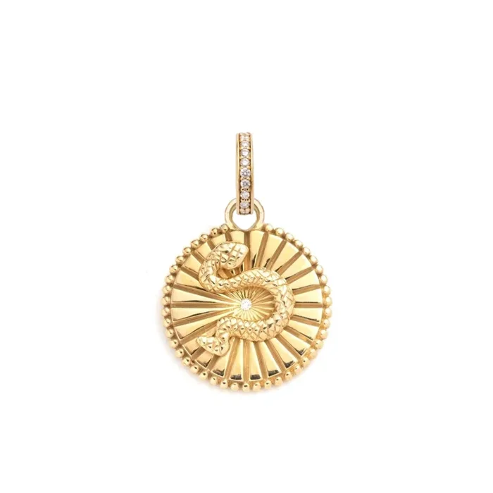 Wholeness Baby Medallion : in Gold with Diamond and an Annex Link