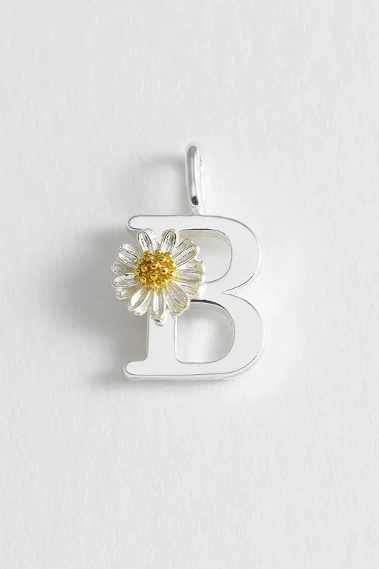 Wildflower Initial Charm