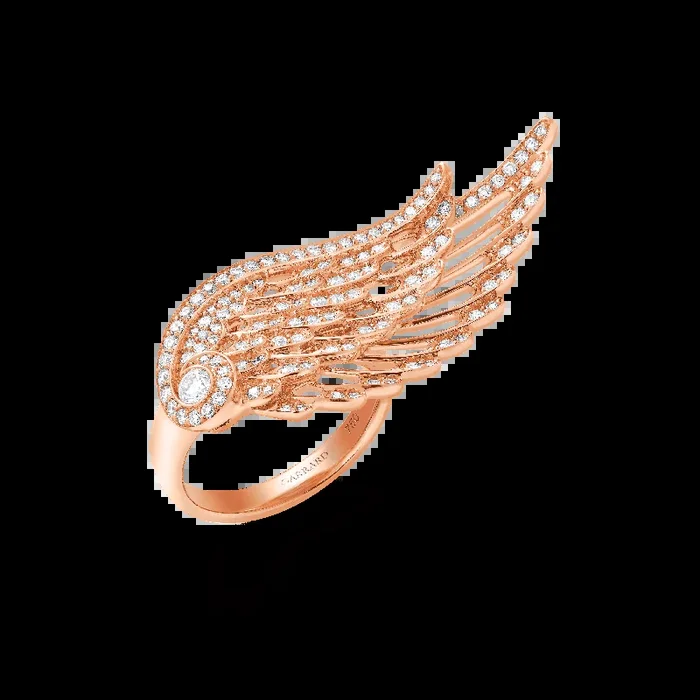 Wings Embrace Diamond Ring | In 18ct Rose Gold