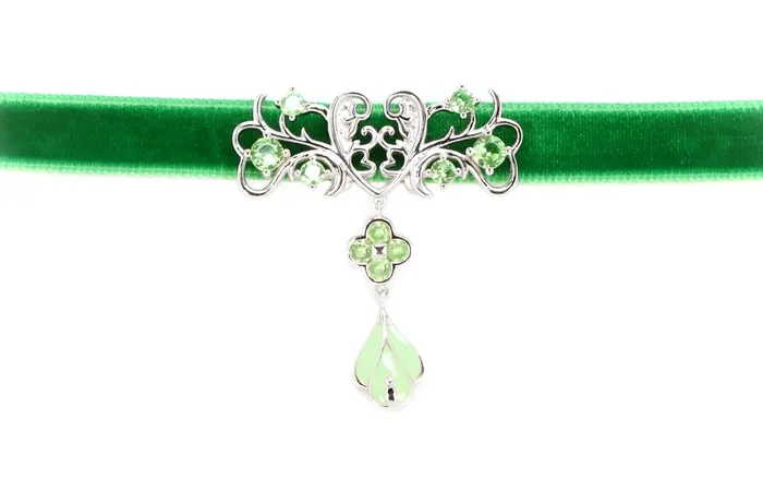 Wisdom Garden Velvet Necklace