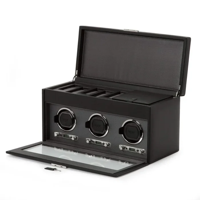 WOLF Viceroy Triple Watch Winder with Storage