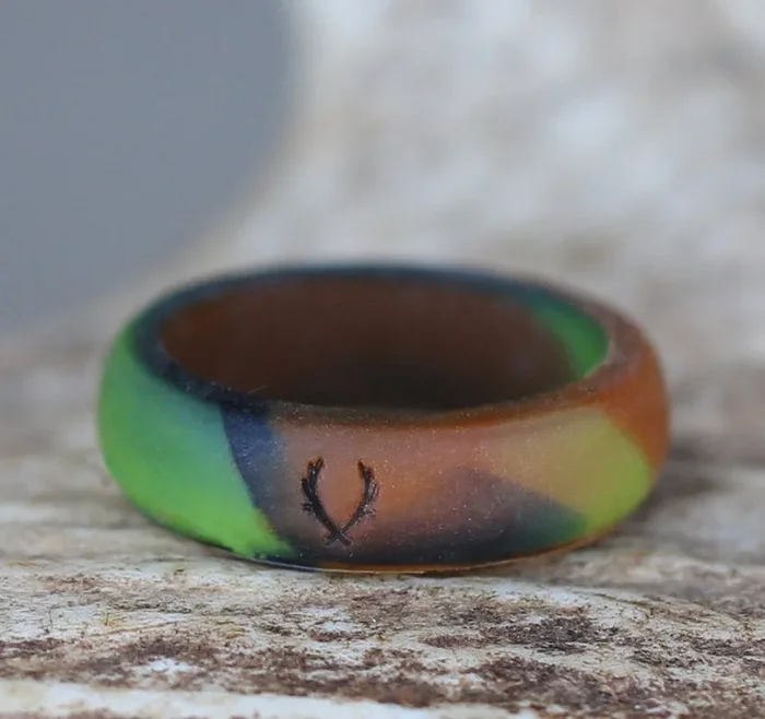 WOMEN’S CAMO SILICONE WEDDING BAND