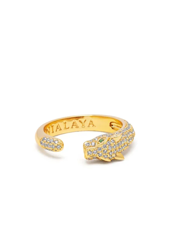 Women’s Panther Wrap Ring in Gold