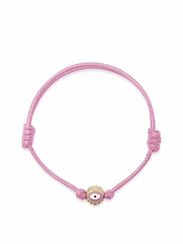 Women’s Pink Evil Eye String Bracelet