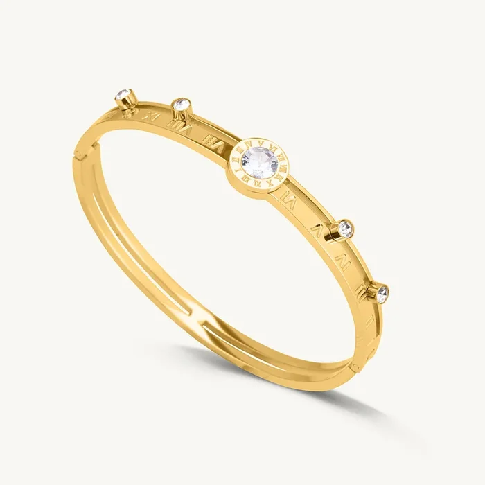 Women’s Stone Studded Bangle Bracelet