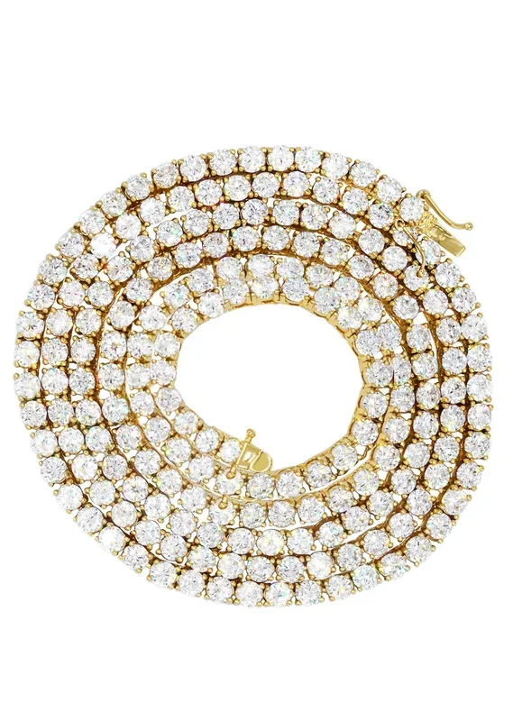 Women Jewelry – Diamond Necklace For Women | Tennis Chain 14K Yellow Gold
