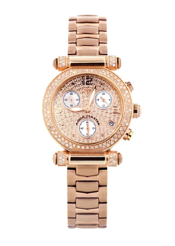 Womens Rose Gold Tone Diamond Watch | Appx 0.85 Carats