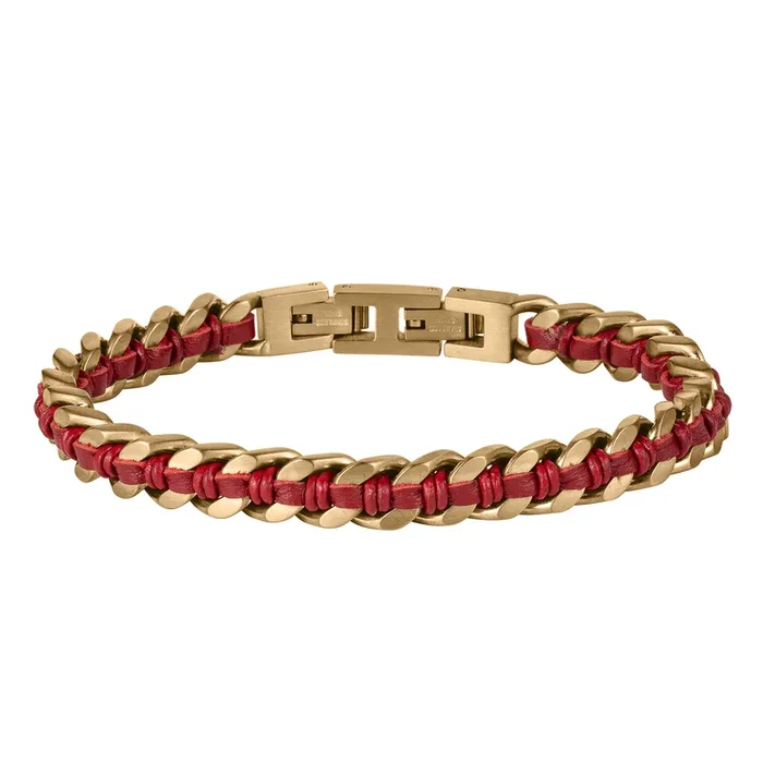 Woven Ridge Red Men’s Bracelet