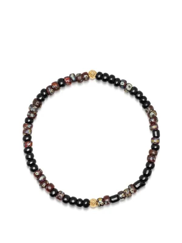 Wristband with Dark Miyuki Beads