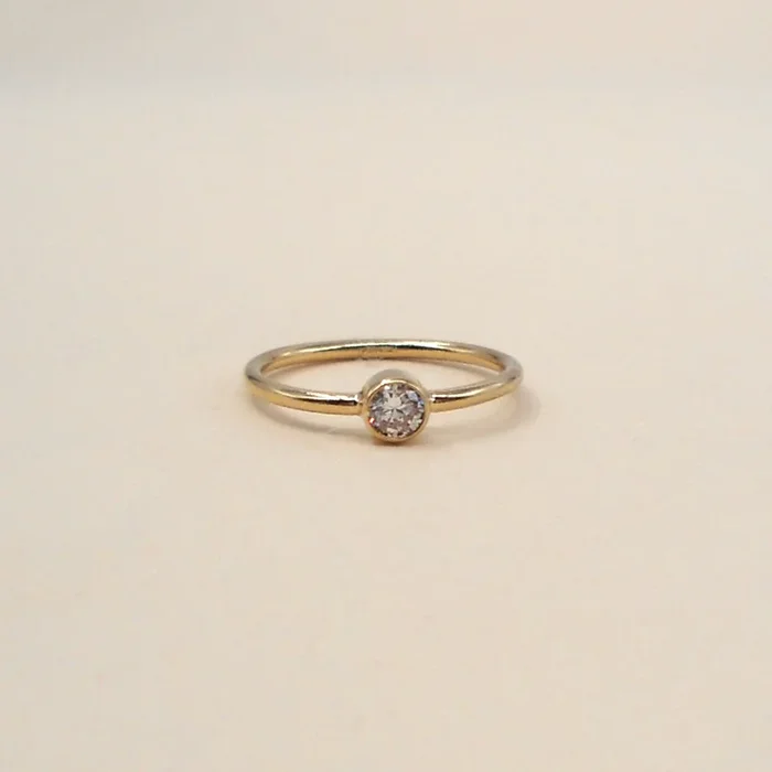 XL Gold Filled CZ Stacking Ring Wholesale