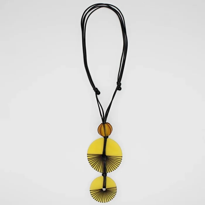 Yellow Frosted Yanna Necklace