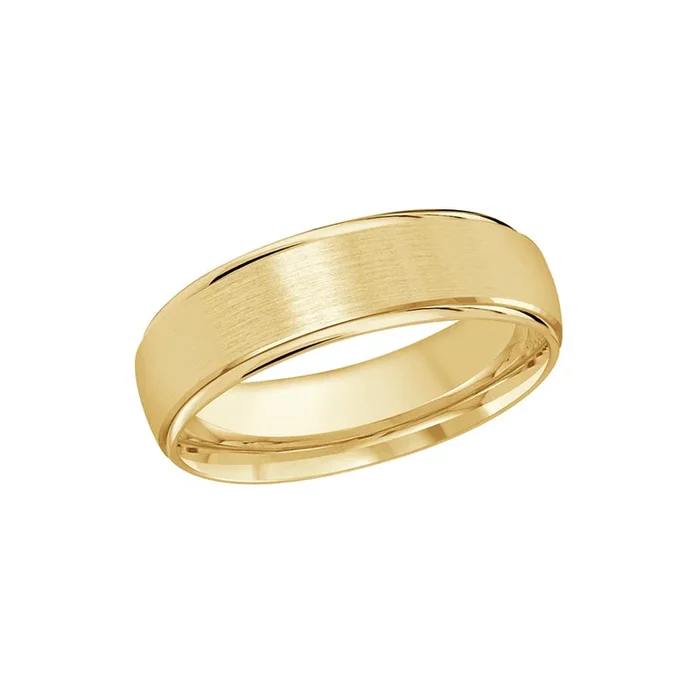 Yellow Gold 6mm Satin Band