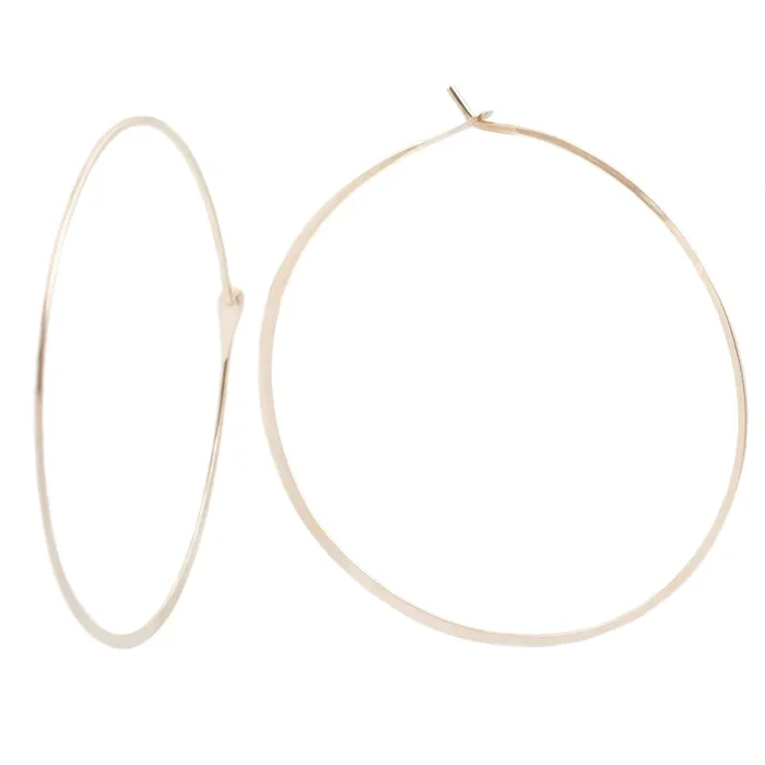 Yellow Gold Large Hoops