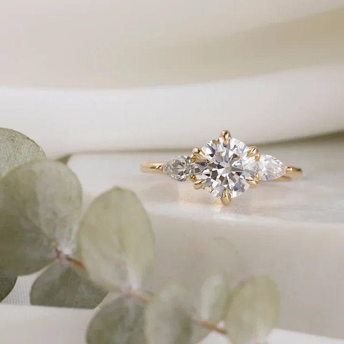 【一点物】クレアリング ・1.33ct・ダイアモンド・K14YG