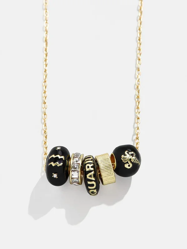 Zodiac Charm Necklace – Aquarius